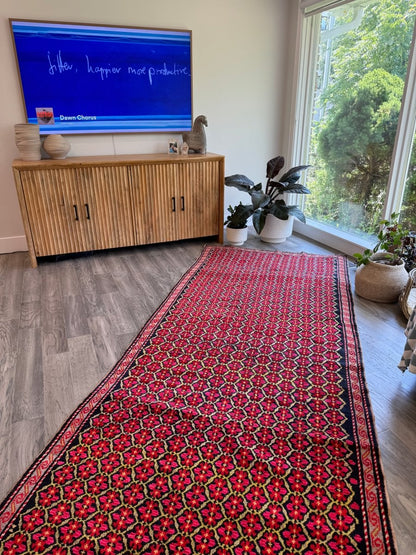 Caucasian Karabagh Runner Rug | 4' 1" x 15'