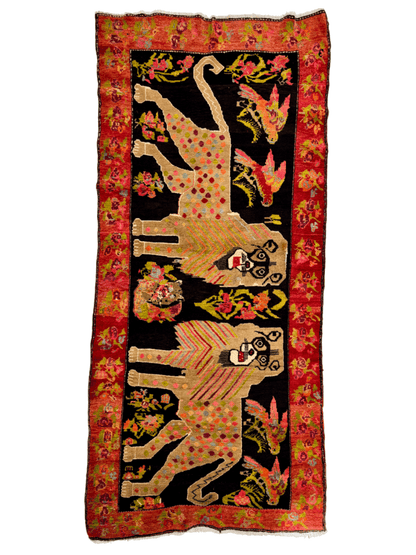 Caucasian Karabakh Rug | 4' 5" x 9' 8"