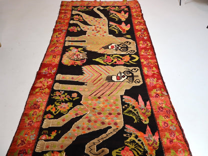 Caucasian Karabakh Rug | 4' 5" x 9' 8"