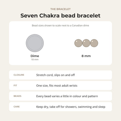 Chakra Stones Bracelet - 8mm