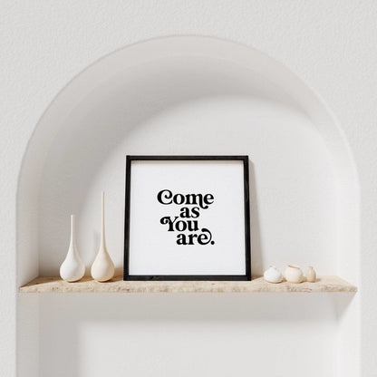 Come As You Are Wood Sign - AURABAGS SHOP