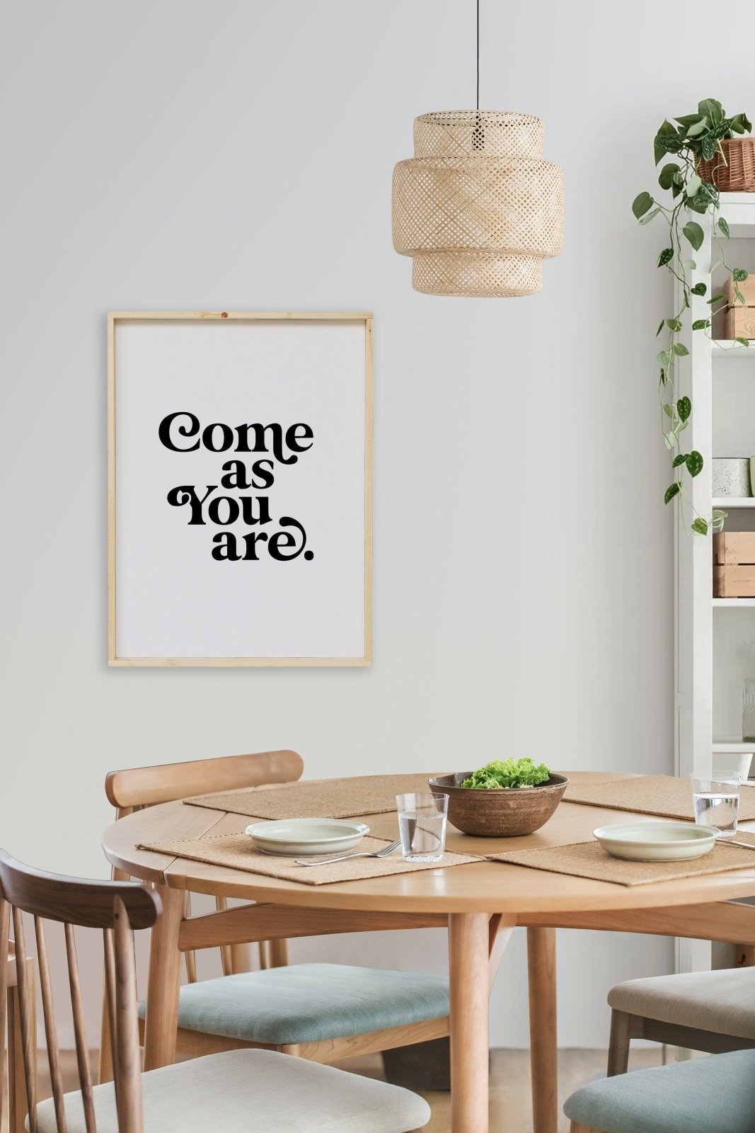 Come As You Are Wood Sign - AURABAGS SHOP