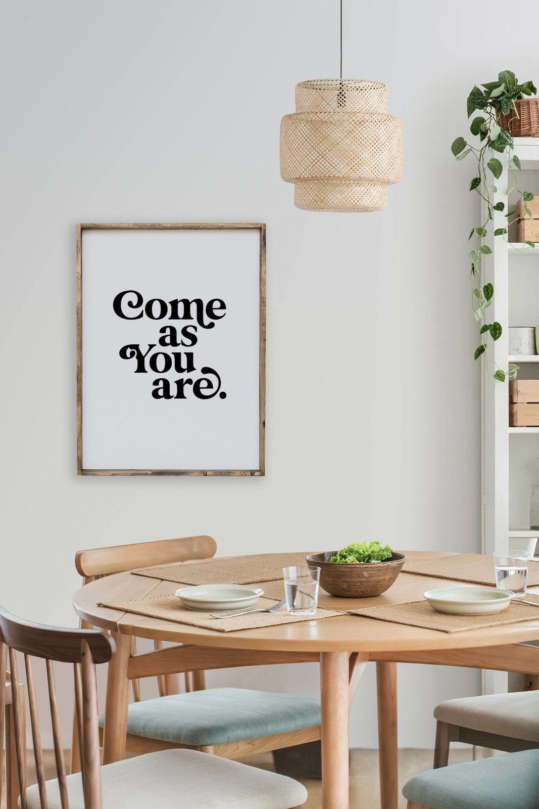 Come As You Are Wood Sign - AURABAGS SHOP