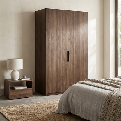 Dalumd Two-Door Wooden Wardrobe