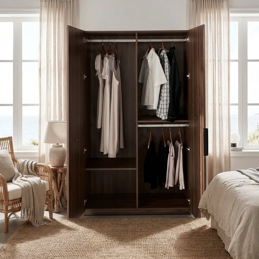 Dalumd Two-Door Wooden Wardrobe