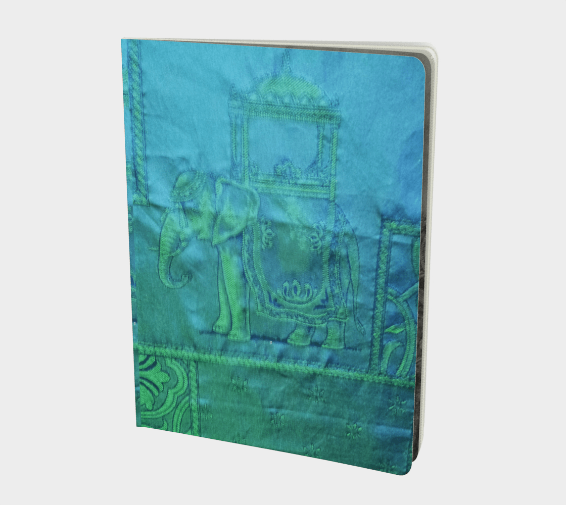 Large | Notebook | Etched in Turquoise Grey