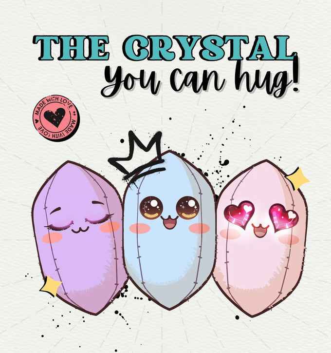 Crystal Plushie 💗 Plushies shaped like crystals 💜 powered by crystals
