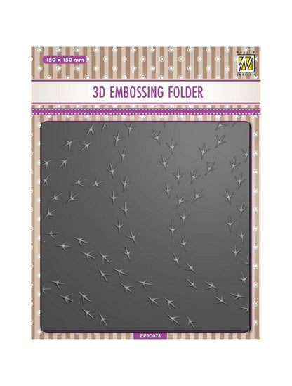 Nellie's Choice - 3D Embossing Folder Birdfeet