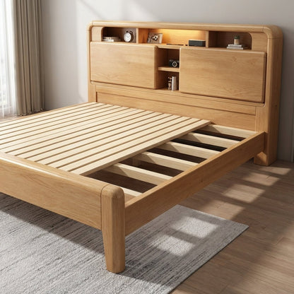 Ellie Crafted Solid Wood Smart Storage Bed