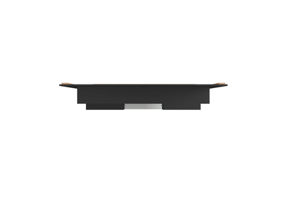 Augusta Modern Floating Shelved Entertainment Center - Black