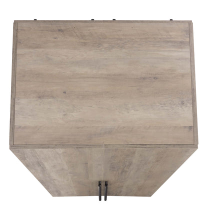 Genoa Modern 2-Piece Freestanding Wardrobe - Rustic Grey