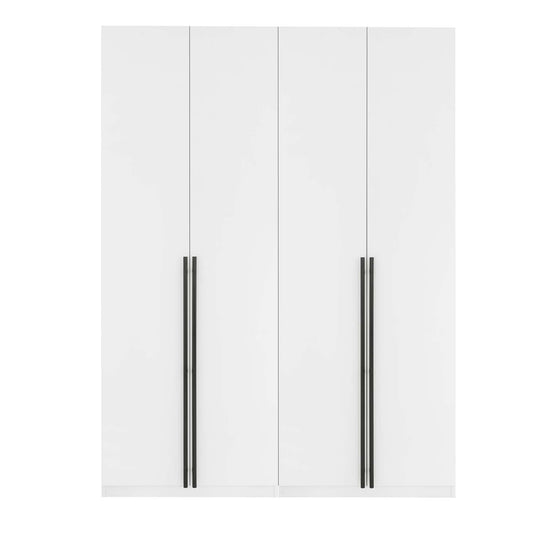 Genoa Modern 2-Piece Freestanding Wardrobe - White