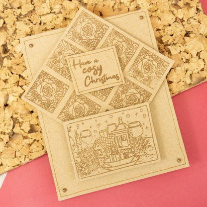 For The Love Of Stamps - Cosy Fireplace A6 Stamp Set