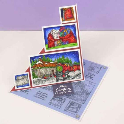 For The Love Of Stamps - Santa Express A6 Stamp Set