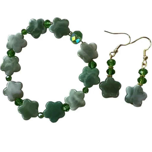 Bracelet et boucle d'oreille étoile
