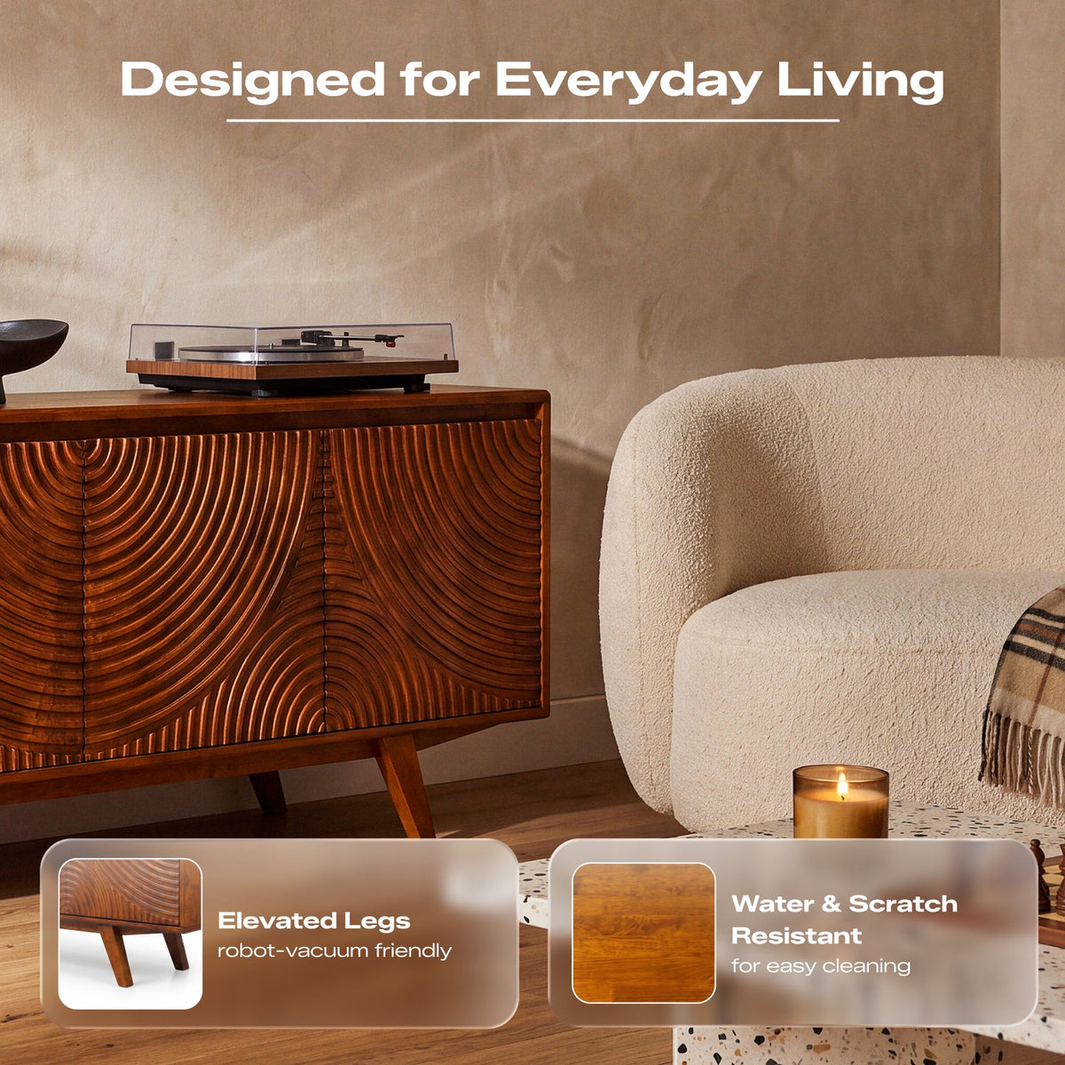 Harmony Solid Wood TV Stand