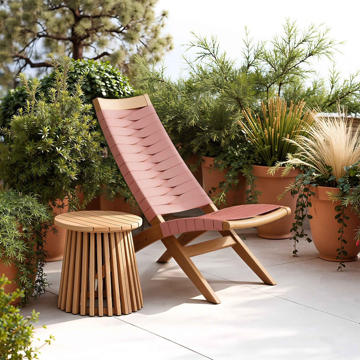 Olmo Outdoor Side Table - Natural
