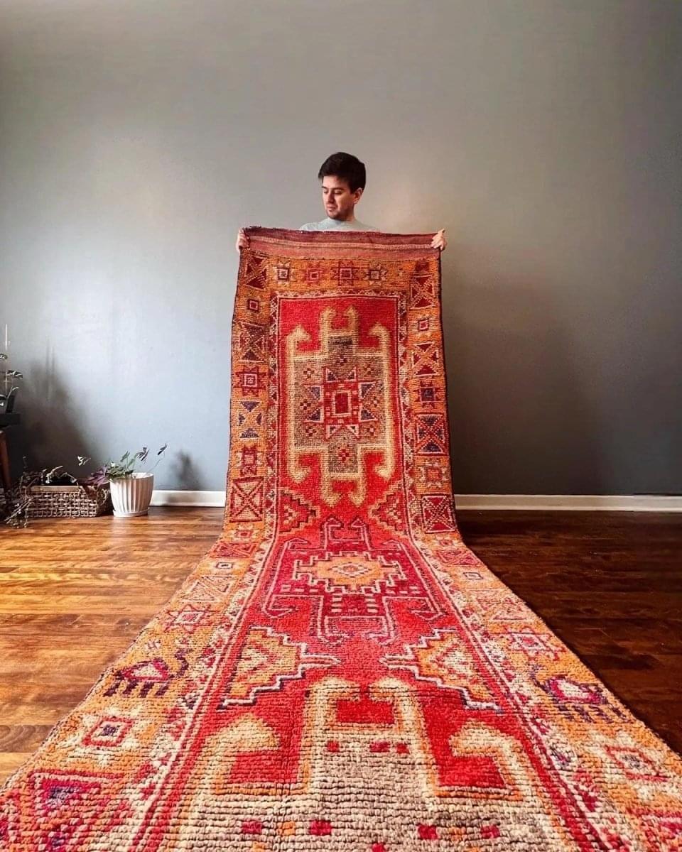 Herki Tribal Runner | 12' 10" x 3' 1"