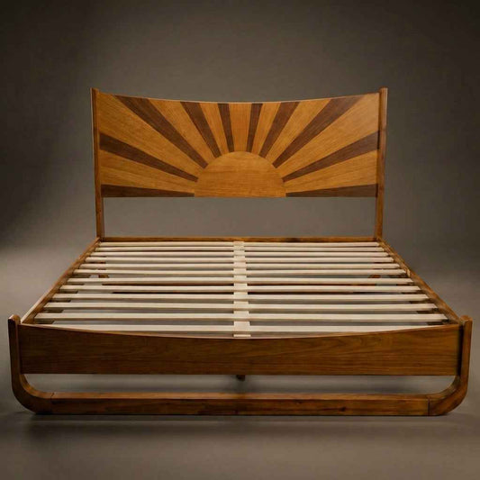 Sunset Solid Wood Bed Frame
