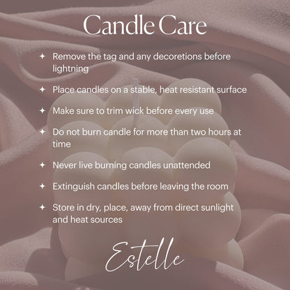 Handmade Ribbed Taper Candle: Pastel Unscented Dinner Candle