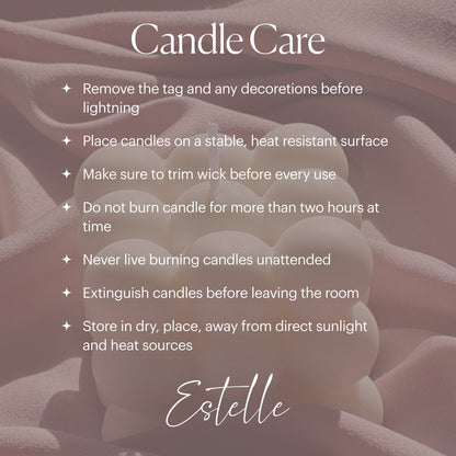 Ribbed Hourglass Pillar Candle: Sculptural Soy Wax Candle