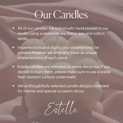 Rose Teddy Bear Candle: Hand Poured Soy Wax Blend Home Decor