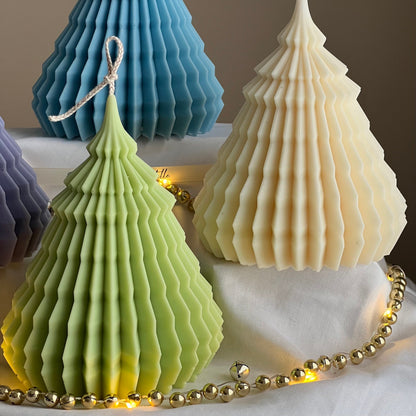 Large Origami Christmas Tree Candle | Hand Poured Soy Wax