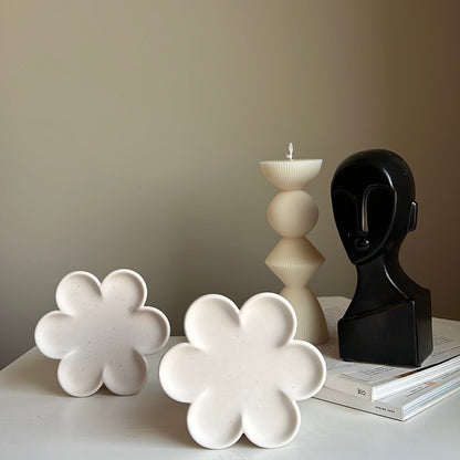 Blumen-Schmuckschale: Handgemachte Jesmonit-Schale, Skandi-Deko