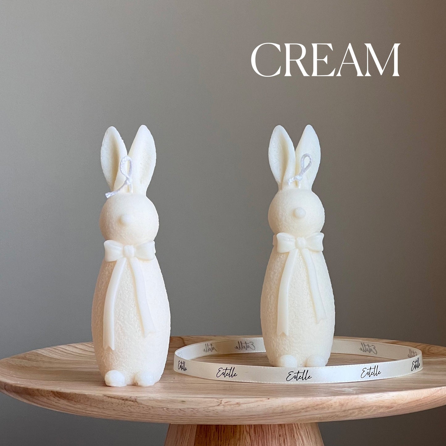 Handmade Easter Bunny Soy Candle: Spring Home Decor
