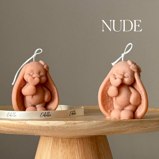 Tiny Bunny Sojakerze: Handgemachte Osterdeko