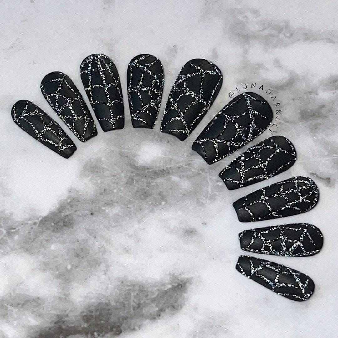Black On Black: Flash Glitter Webs