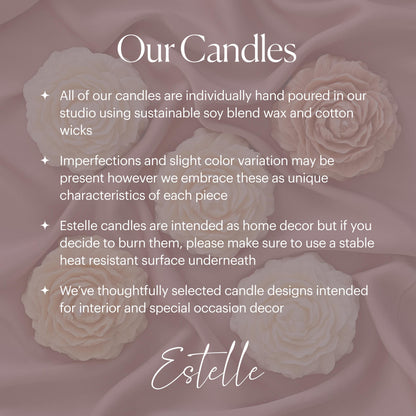 Lily of the valley Pillar Candle | Handmade Decorative Candle