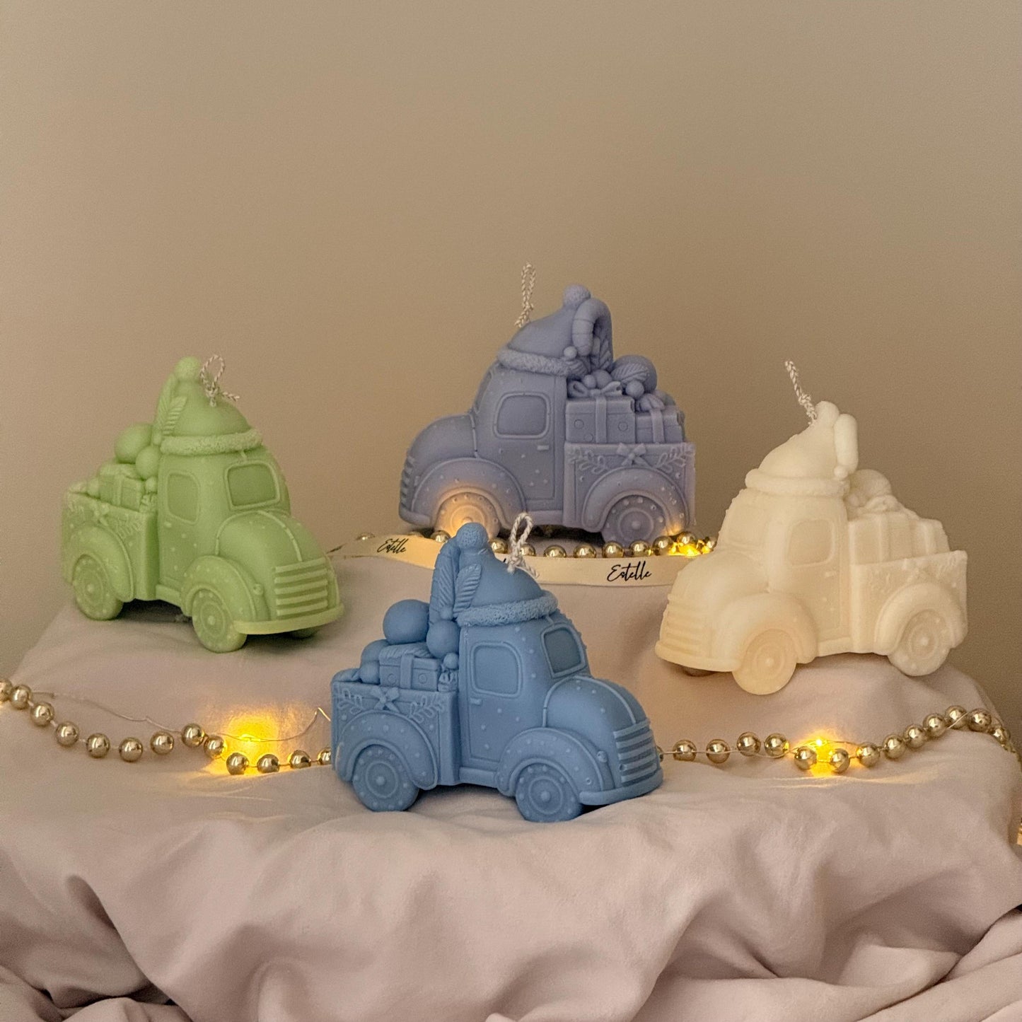 Christmas Toy Car Candle – Handmade Decorative Accent, Holiday & Christmas Decor Gift