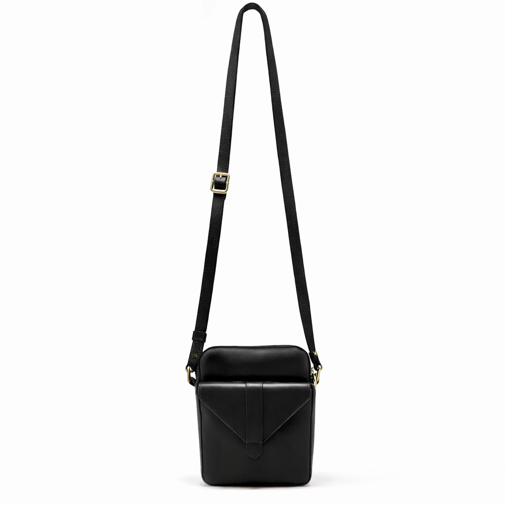 Petit sac en cuir noir — Nadine