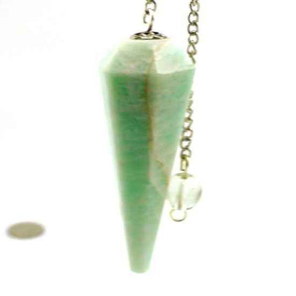 Amazonite Pendulum 6 Facet & Bead - 3 Pack
