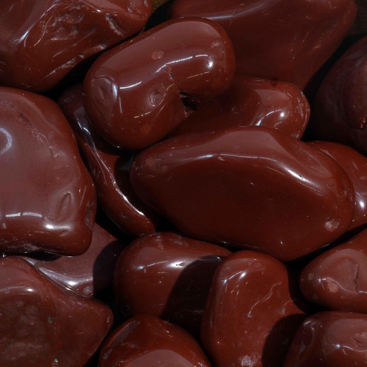 Red Jasper Tumbled Stones - Brazil