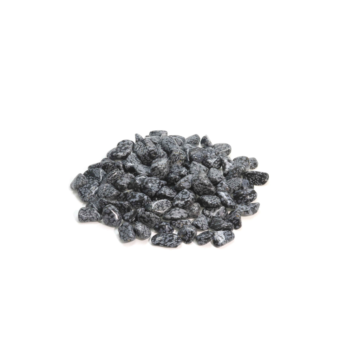 Obsidian Snowflake Tumbled Stones
