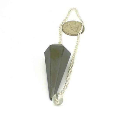 Hematite Pendulum 6 Facet & Bead - 3 Pack