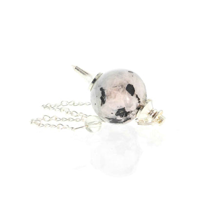 Rainbow Moonstone Ball and Point Pendulum - 3 Pack
