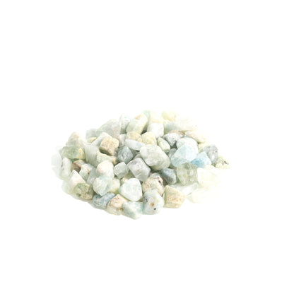 Aquamarine B Tumbled Stones - Semi Polished