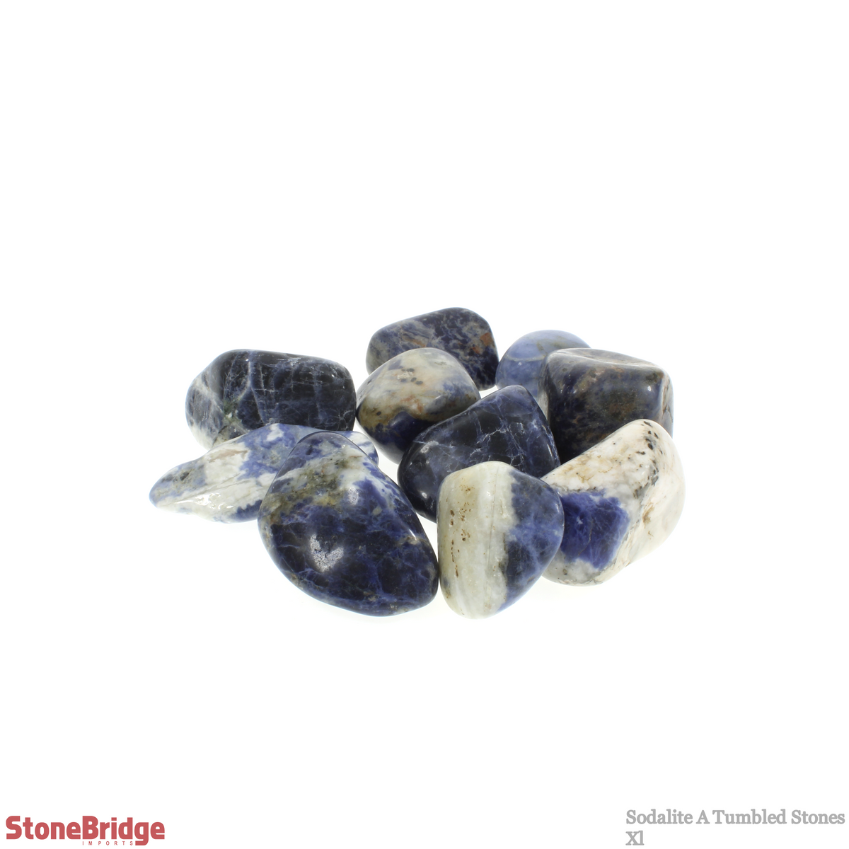 Sodalite A Tumbled Stones - Brazil