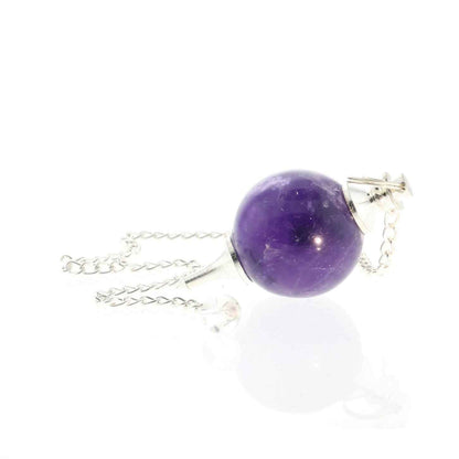 Amethyst Ball and Point Pendulum - 3 Pack