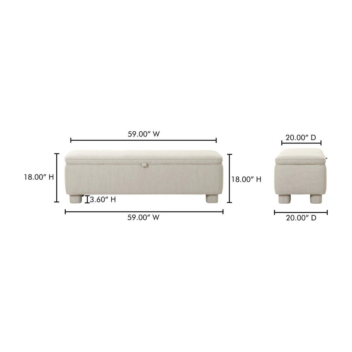 Isla Storage Bench