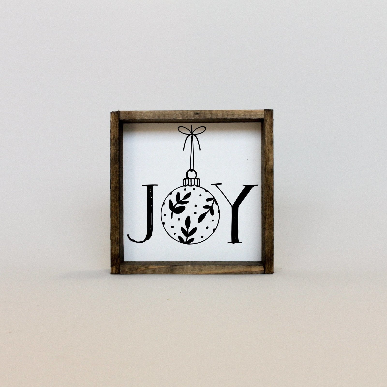 Joy Ornament Wood Sign - AURABAGS SHOP