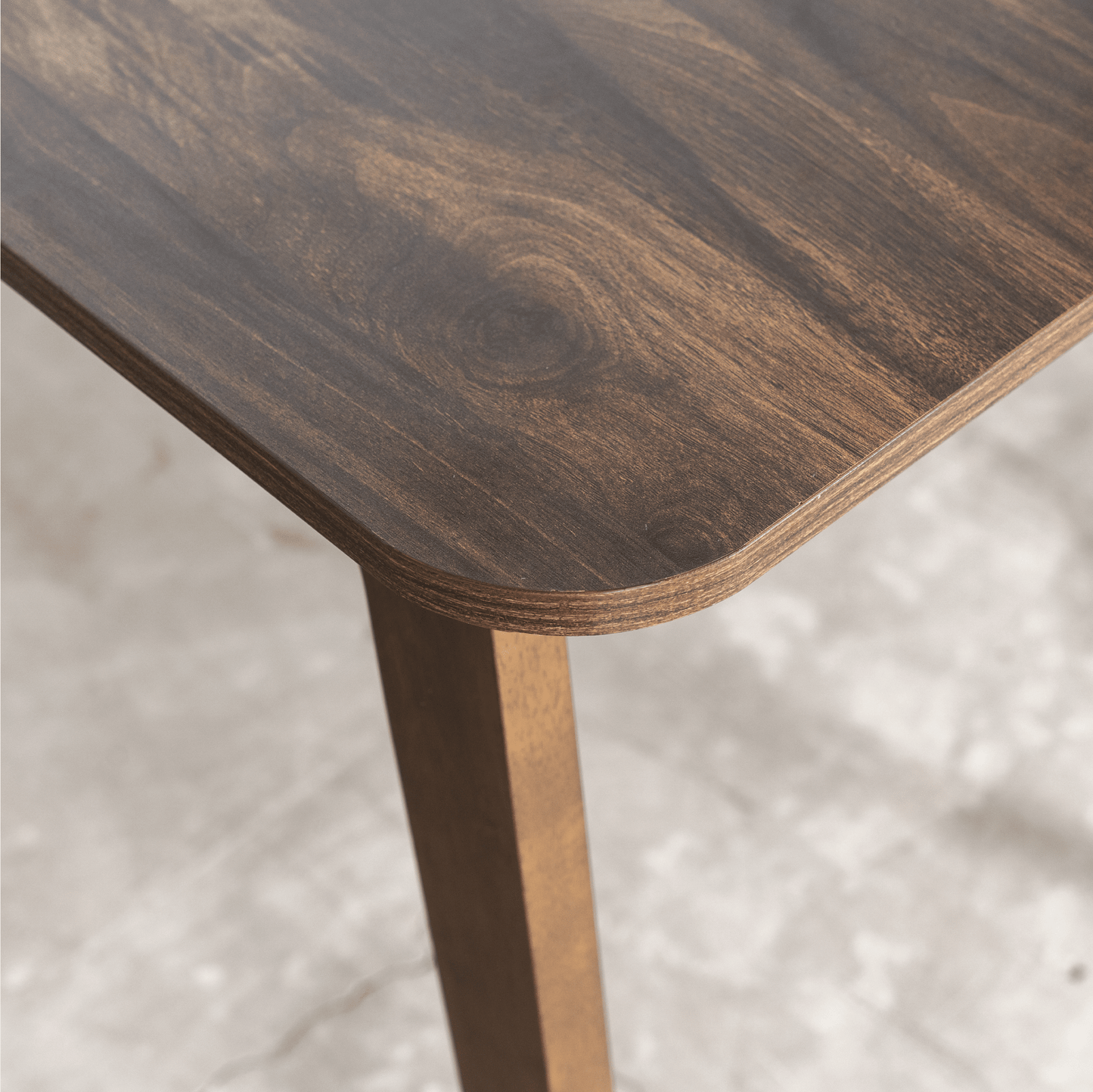 Koster Brown Wood 4-Seat Dining Set