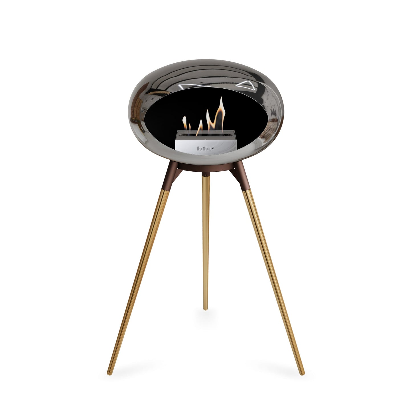Le Feu Ground High Dome <br>Chromed Silver