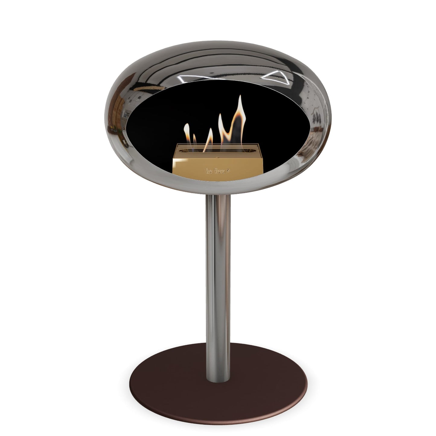 Le Feu Steel Low Dome <br>Chromed Silver