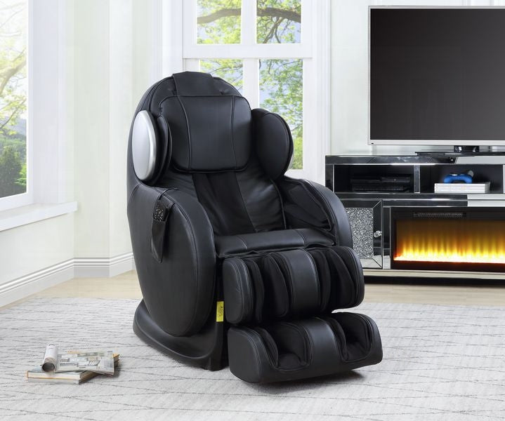 Maalish Power Recliner w/Lift, Heating & Massage - Black