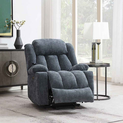 Krabi Power Recliner w/Lift, Heating & Massage - Blue
