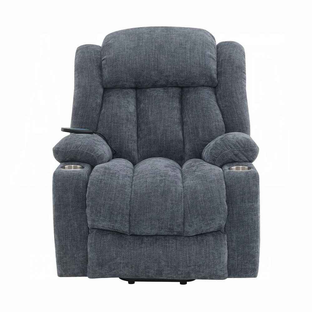 Krabi Power Recliner w/Lift, Heating & Massage - Blue
